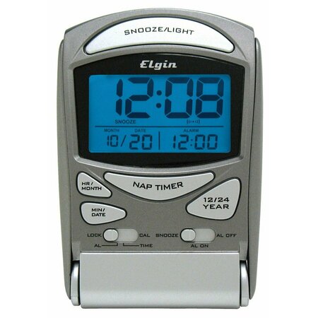 GENEVA Clocks 1.1 Silver Travel Alm 3400E